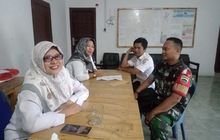 Menjalin silaturahmi, Babinsa Komsos Dengan Perangkat Desa