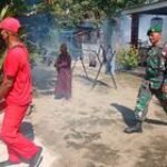 Babinsa Banyudono Dampingi Giat Fogging Di Desa Bendan