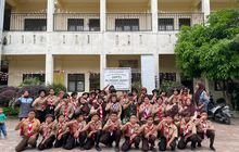 Babinsa Kelurahan Pandau Hilir Hadiri Persami SD Negeri 060851 di Medan Perjuangan