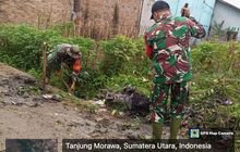 Warga Tanjung Morawa Bergotong Royong Bersihkan Parit, Cegah Banjir