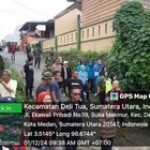 Koramil 0201-08/MA Gelar Gotong Royong Massal untuk Bantu Warga Terdampak Banjir di Medan Johor