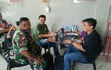 Batituud Koramil 0202-06/MS Jalin Silaturahmi dengan Warga di Warung Kopi Juang