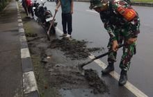 Babinsa Sertu Panda Manik Bersama Tiga Pilar Gelar Gotong Royong di Kelurahan Helvetia Tengah