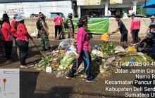 Koramil 14/PB Bersama Muspika Plus dan PD Pasar Gelar Gotong Royong di Pasar Rakyat Pancur Batu