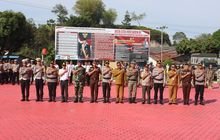 Kapolres Toba Pimpin Apel Gelar Pasukan Operasi Keselamatan Toba 2025