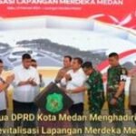 Wakil Ketua DPRD Kota Medan Zulkarnaen dan Sekretaris DPRD Medan Hadiri Peresmian Revitalisasi Lapangan Merdeka