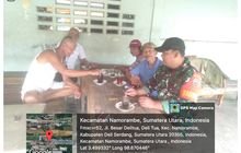 Aktif Deteksi Dini, Babinsa Koramil 0201-14/PB Serda Hendrianto Warung Kopi Desa Deli tua Kecamatan Namorambe