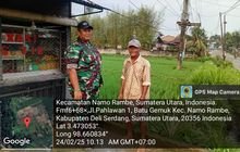 Babinsa Desa Sudirejo Sertu Suriadi Komsos Cek Lahan Persawahan Bapak Sarto