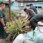 Mau Ciptakan Lingkungan Sehat, Koramil 09/NL Menanam Tanaman Apotik Hidup