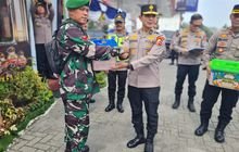 Sinergitas TNI-Polri, Babinsa Koramil 0201-02/MT Kodim 0201/Medan Bersama Polsek Bersiaga Di Pos Pam Jelang Lebaran