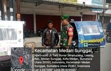 JAGA HUBUNGAN BAIK DENGAN MITRA KARIB,BABINSA SAMBANGI TUKANG BECAK DI PERTIGAAN JALAN