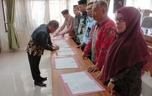 Kakankemenag Tapanuli Utara Tandatangani Perjanjian Kinerja dan Pakta Integritas