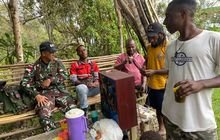 Pererat Silahturahmi, Satgas Yonif 641/Bru Laksanakan Anjangsana Distrik Eragayam