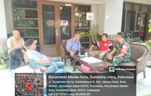 Babinsa Koramil 0201-04/MK Jalin Komsos Bersama Warga Binaan Jln. Nusantara, Kel. Kotamatsum III, Kec.Medan Kota