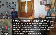 Danramil 0201-16/TM Mayor Inf Baginda Suprapto Sitompul Sambangi Rumah Anggota Koramil yang Sakit Pasca Operasi Patah Kaki