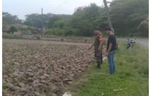 Babinsa Koramil 0201-16/TM Serda Koko Komsos Petani Padi Desa Senembah Tanjung Morawa