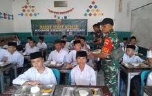 Koramil-0201-08/MA Sukseskan Acara Pemberian Makan Sehat Bergizi Di Wilayah Binaan
