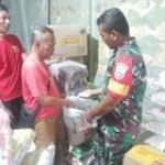 Babinsa Sei Agul, Serda Sholihin, Koramil 0201-01/MP Sambangi Warung Toko Sembako di Jalan Karya, Kelurahan Sei Agul, Kecamatan Medan Barat