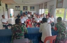 Babinsa Koramil 0201-12/Hamparan perak Hadiri Rapat Koordinasi Tingkat Desa