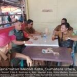 Babinsa Koramil 0201-04/MK Jalin Silaturahmi Dengan Kepling