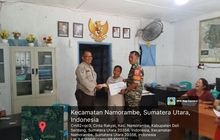 Babinsa Koramil 0201-14/PB Dampingi Penyaluran BLT di Desa Cinta Rakyat