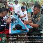 Babinsa Koramil 0201-16/TM Monitor Giat Gowes Bupati Deli Serdang di Wisata Alam Nandoy