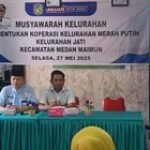 Babinsa Koramil 0201-05/MB Hadiri Muskel Pembentukan Koperasi Merah Putih Kel. Jati