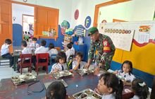 Babinsa Koramil 0201-02/MT Dampingi Distribusi 3.000 Porsi Makanan Bergizi di Medan Timur