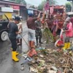 Dalam Rangka Antisipasi Bencana Banjir.Personel Koramil 0201-10/MM Monitoring Wilayah Pasca Hujan Lebat