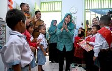 Wakil Ketua Pembina Posyandu Sumut Kunjungi Posyandu dan PAUD di Sergai