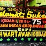 Rumah Wartawan Kodam I/BB Kirim Papan Bunga, Wujud Sinergi Abadi di HUT ke-75 Kodam I/Bukit Barisan