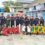 Babinsa Koramil 0201-09/MB, Serda Suhendra dan Babinpotmar Dukung Penuh Giat Pekan Olah Raga Sepak Takraw Antar Pelajar Kota Belawan