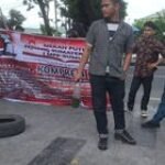 Babinsa Koramil 0201-05/MB Monitoring Aksi Unjuk Rasa Di Depan Kantor PTPN IV