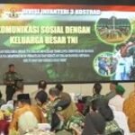 Pangdivif 3 Kostrad Jalin Silaturahmi Dengan Keluarga Besar TNI Melalui Kegiatan Komunikasi Sosial Tahun 2025