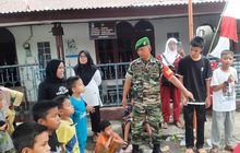 Babinsa Koramil 0201-02/MT Monitor Perlombaan HUT RI ke-80 di Pandau Hilir