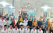 Danramil 0201-02/MT Hadiri Malam Keakraban HUT ke-80 RI di Kecamatan Medan Perjuangan