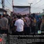 Babinsa Koramil 0201-16/TM Monitoring Aksi Unjuk Rasa POEKAT Terkait Jalan Protokol Empat Desa di Tanjung Morawa