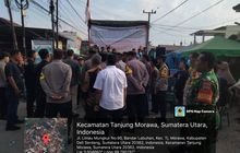 Babinsa Koramil 0201-16/TM Monitoring Aksi Unjuk Rasa POEKAT Terkait Jalan Protokol Empat Desa di Tanjung Morawa