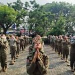 Satpol PP Kota Bekasi Laksanakan Apel Gabungan dan Pembinaan Fisik