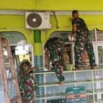 Peduli Tempat Ibadah, Babinsa Kodim 0201/Medan Gelar Karya Bakti Pengecatan Masjid Baitul Hamdi