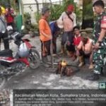 Babinsa Koramil 0201-04/MK Jalin Hubungan baik dengan Petugas P3SU untuk Optimalkan Kebersihan Lingkungan