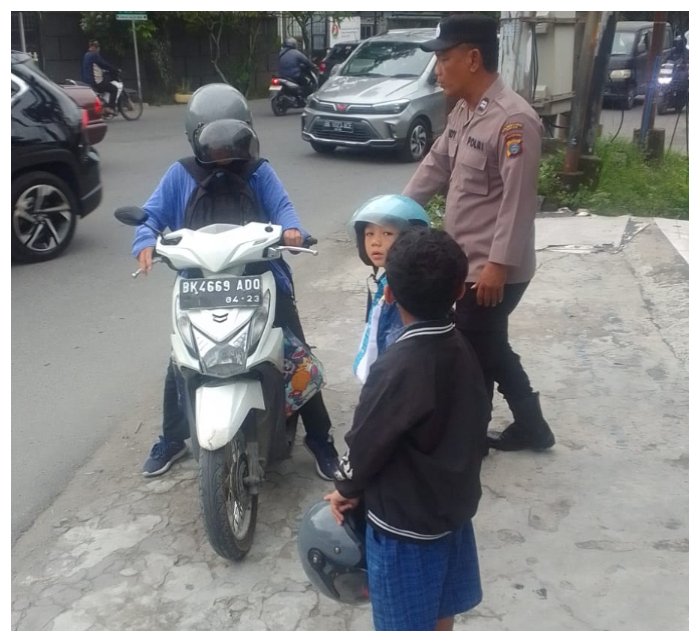 Personel Polsek Sunggal Aiptu Rudi Siahaan