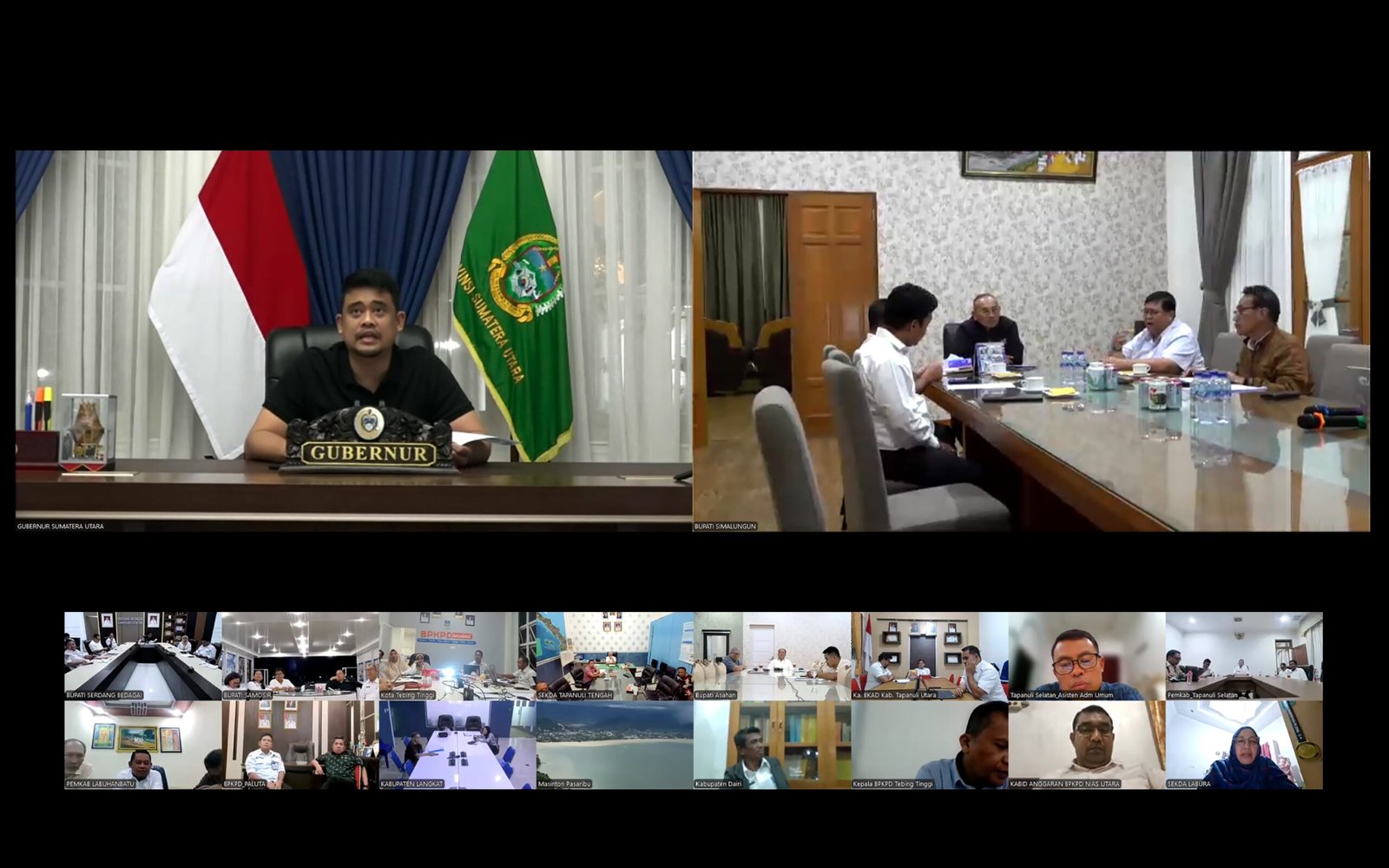 Foto Gubernur Sumut Pimpin Rapat Penyerahan DBH se Sumut 1.jpg